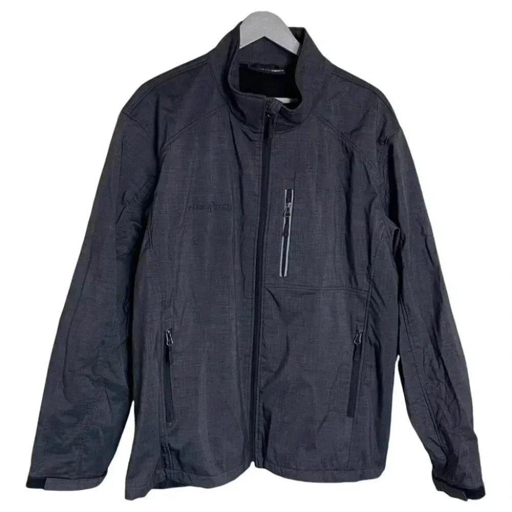 FreeTech XL gray performance fleece lined jacket EUC